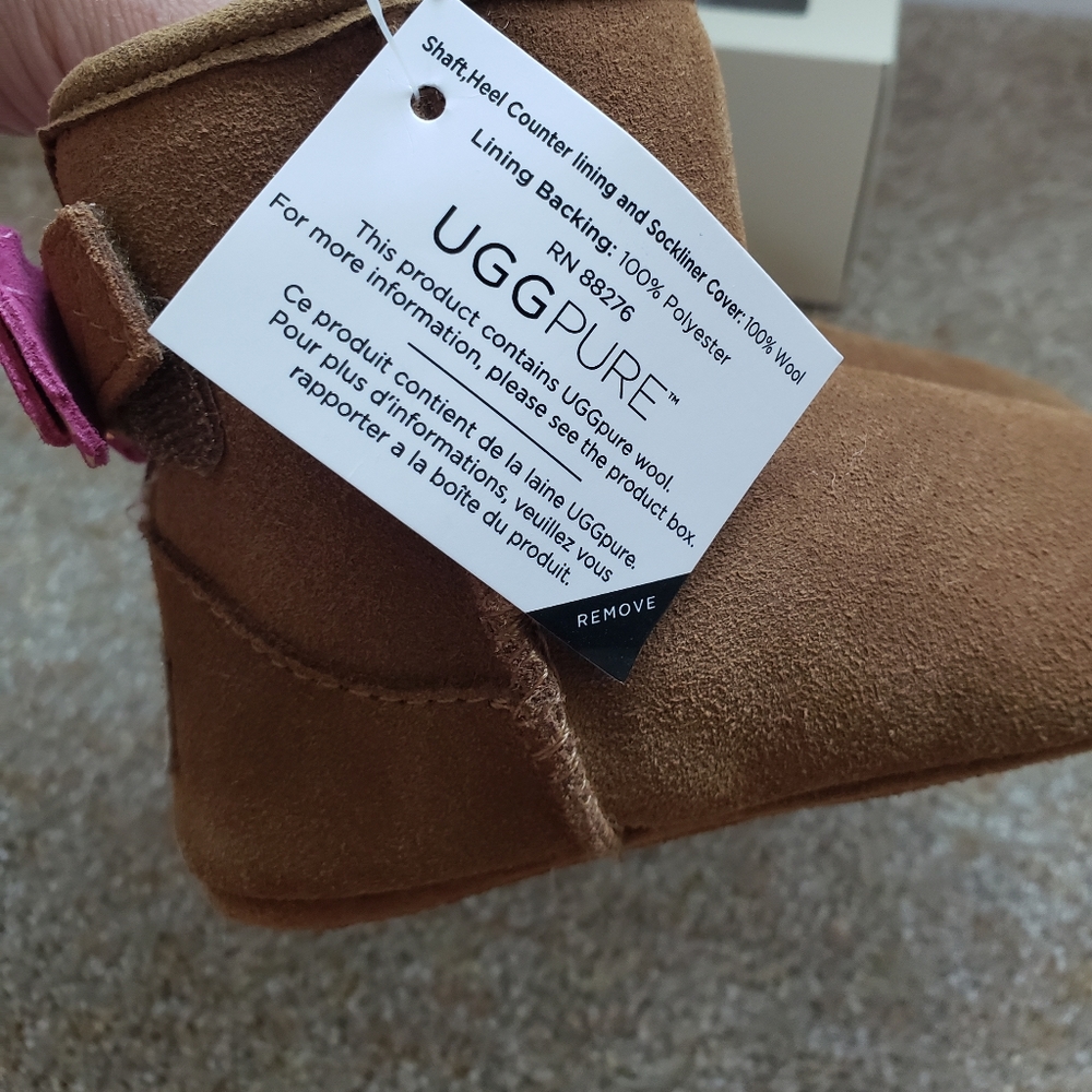 Nib! Ugg infant jesse bow metallic dot boots 4/5 - Picture 2 of 6